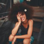 Photo of Woman Sitting On Stairs